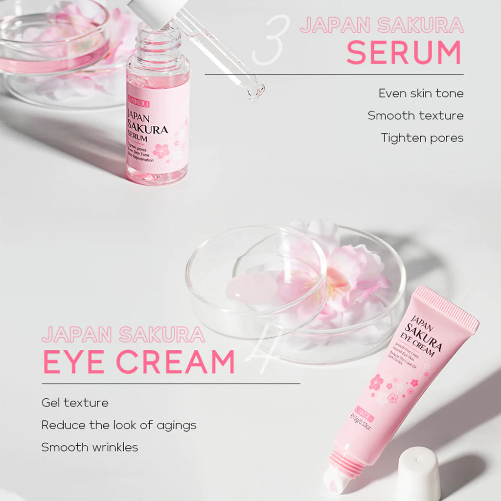 Sweet Kiss – Japanese Sakura Skincare Set (4-Piece Glow Ritual)