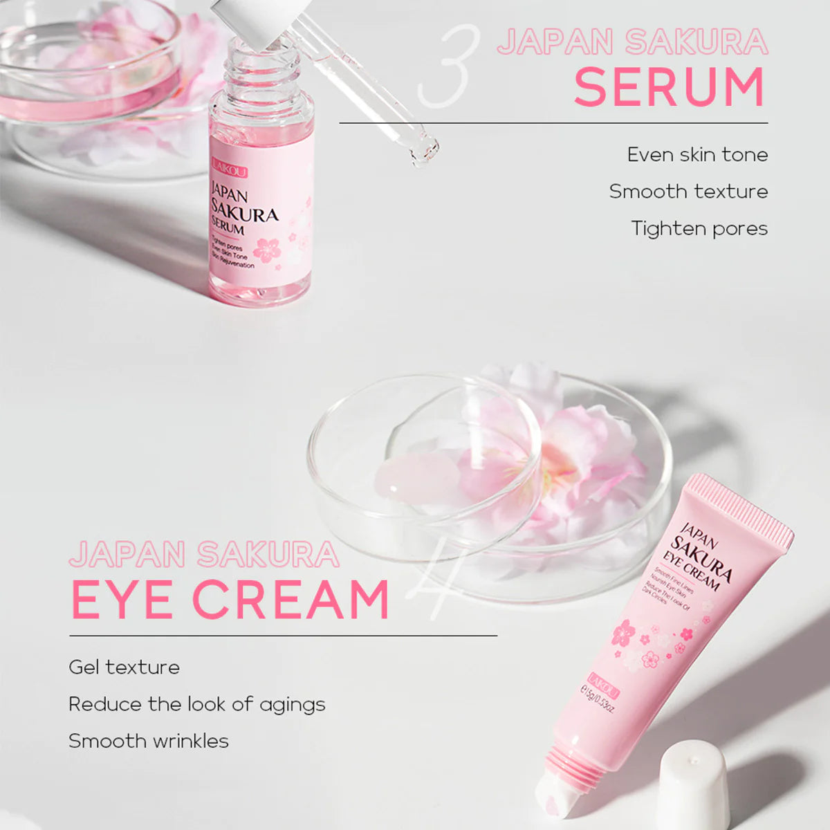 Sweet Kiss – Japanese Sakura Skincare Set (4-Piece Glow Ritual)